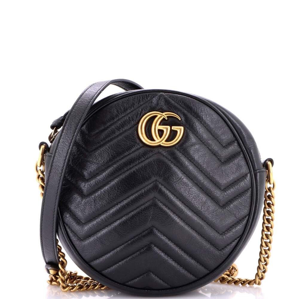 Gucci Gg Marmont Round Shoulder Bag #255244G11B